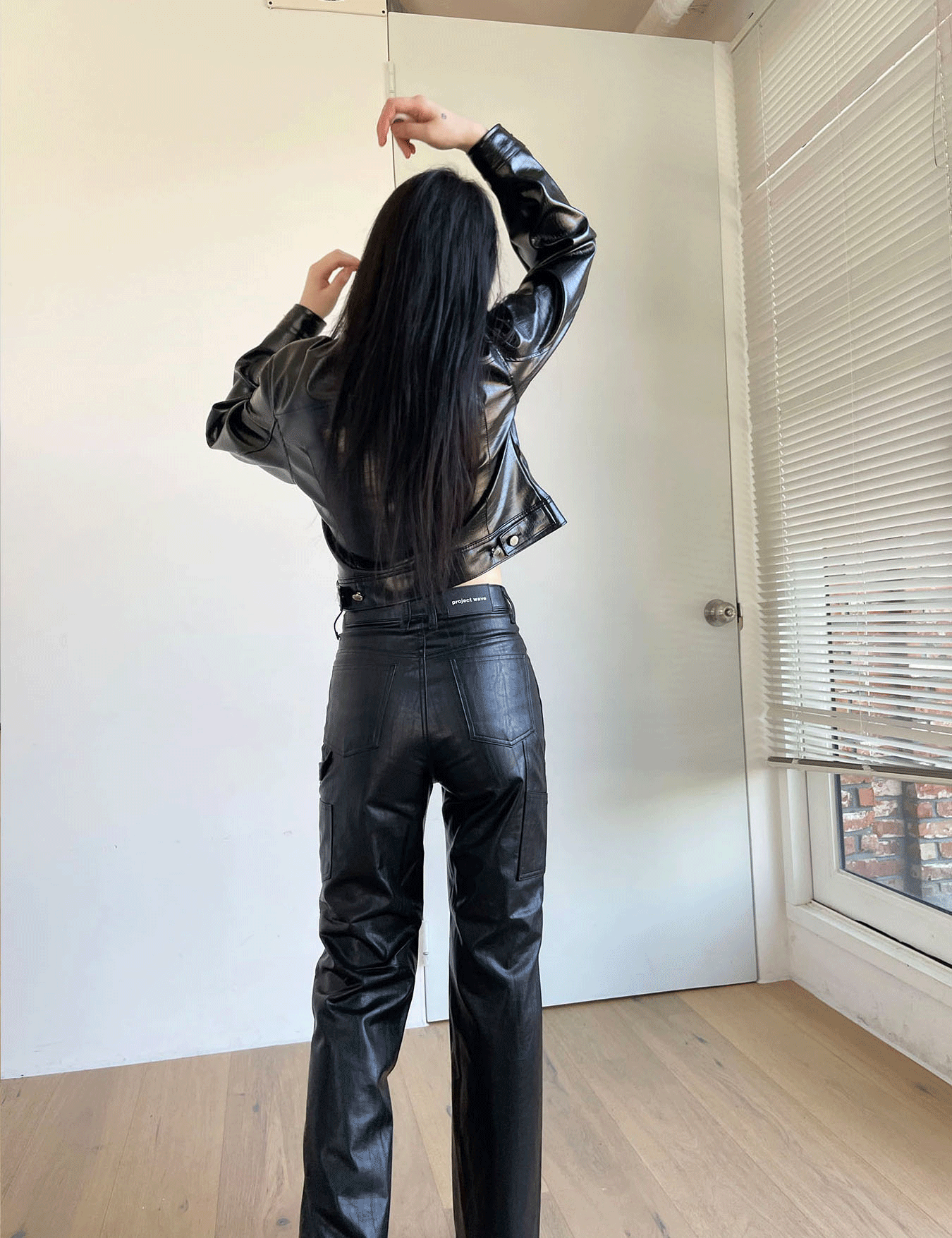 section leather pants (1color)