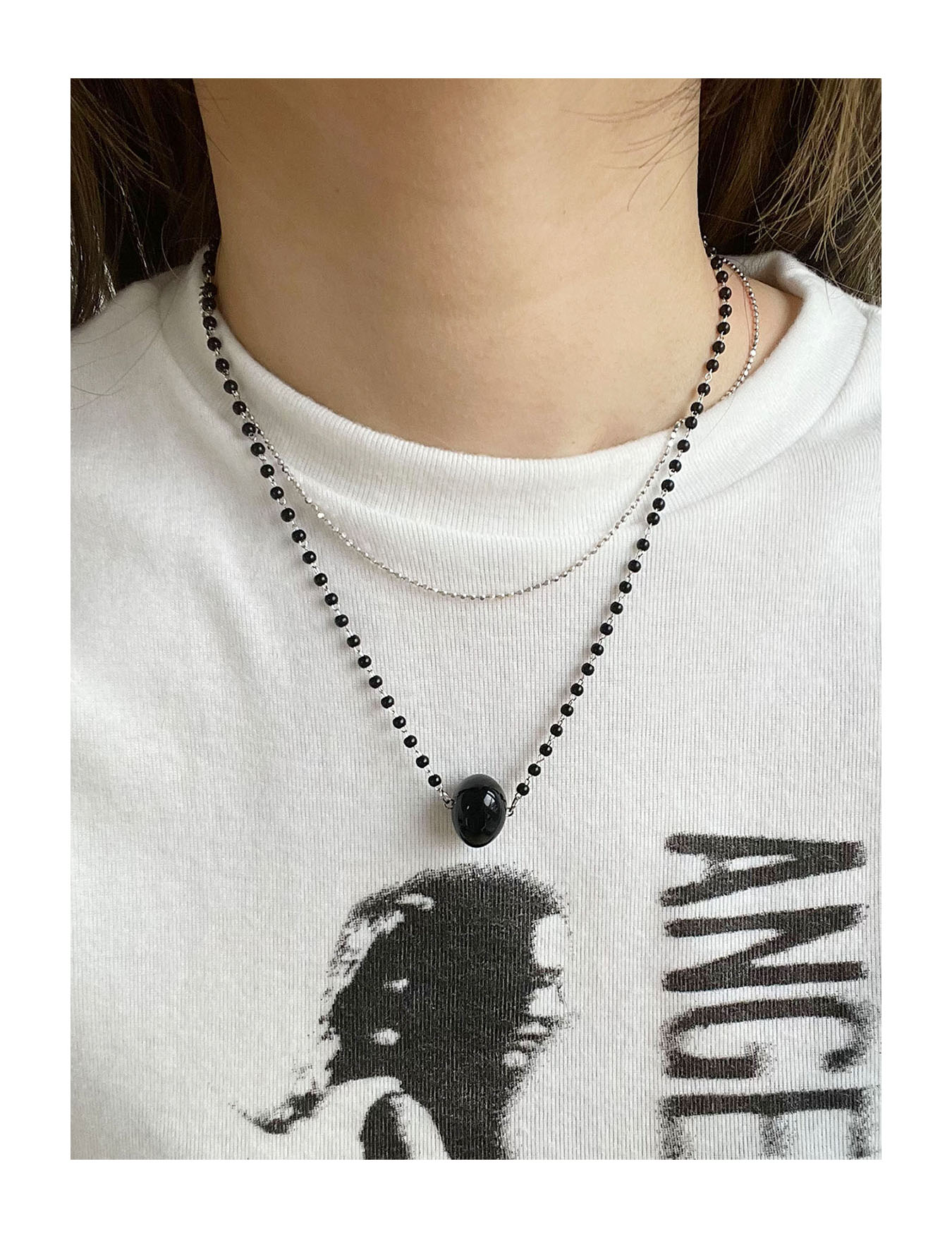 black onyx necklace