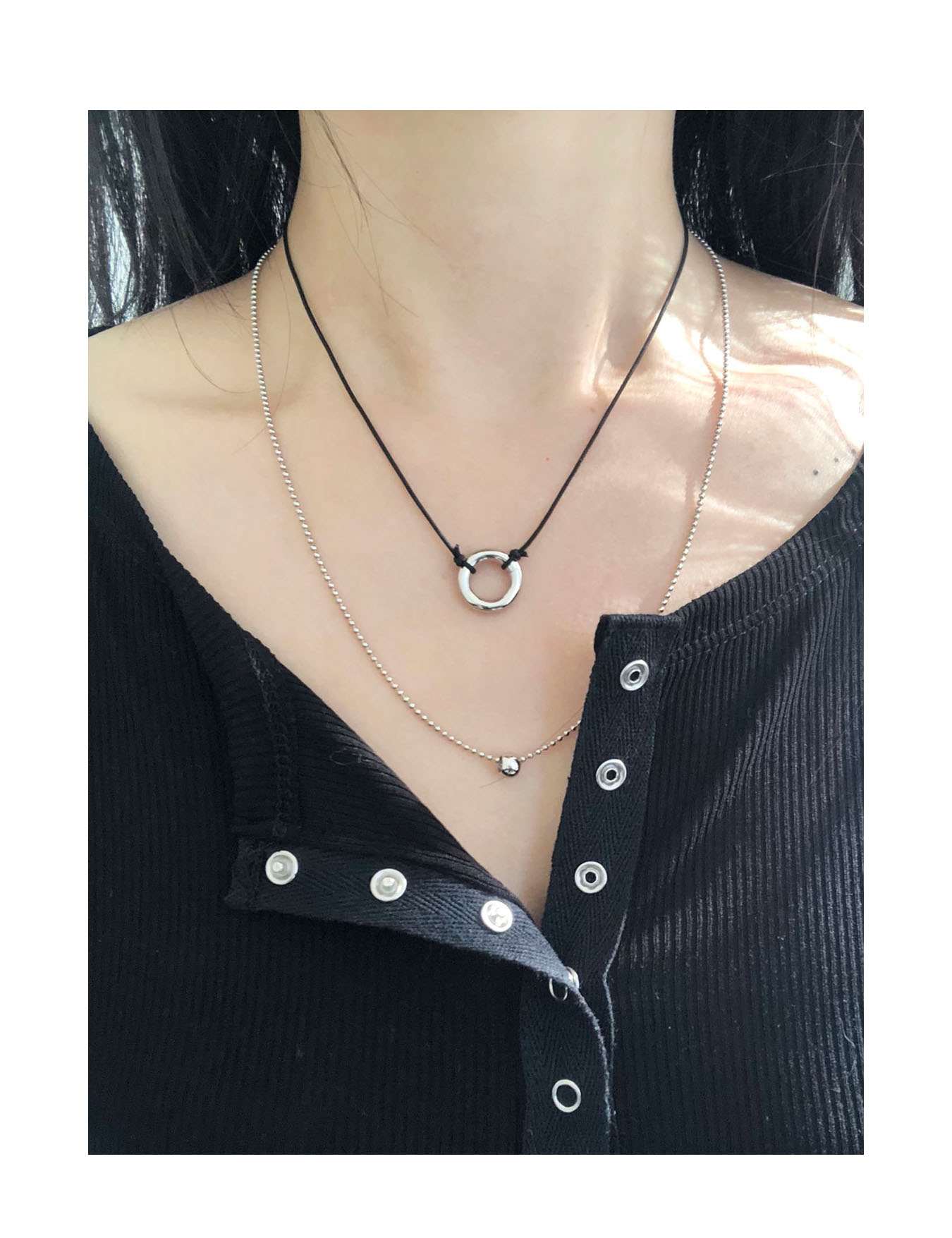 curcle layered necklace