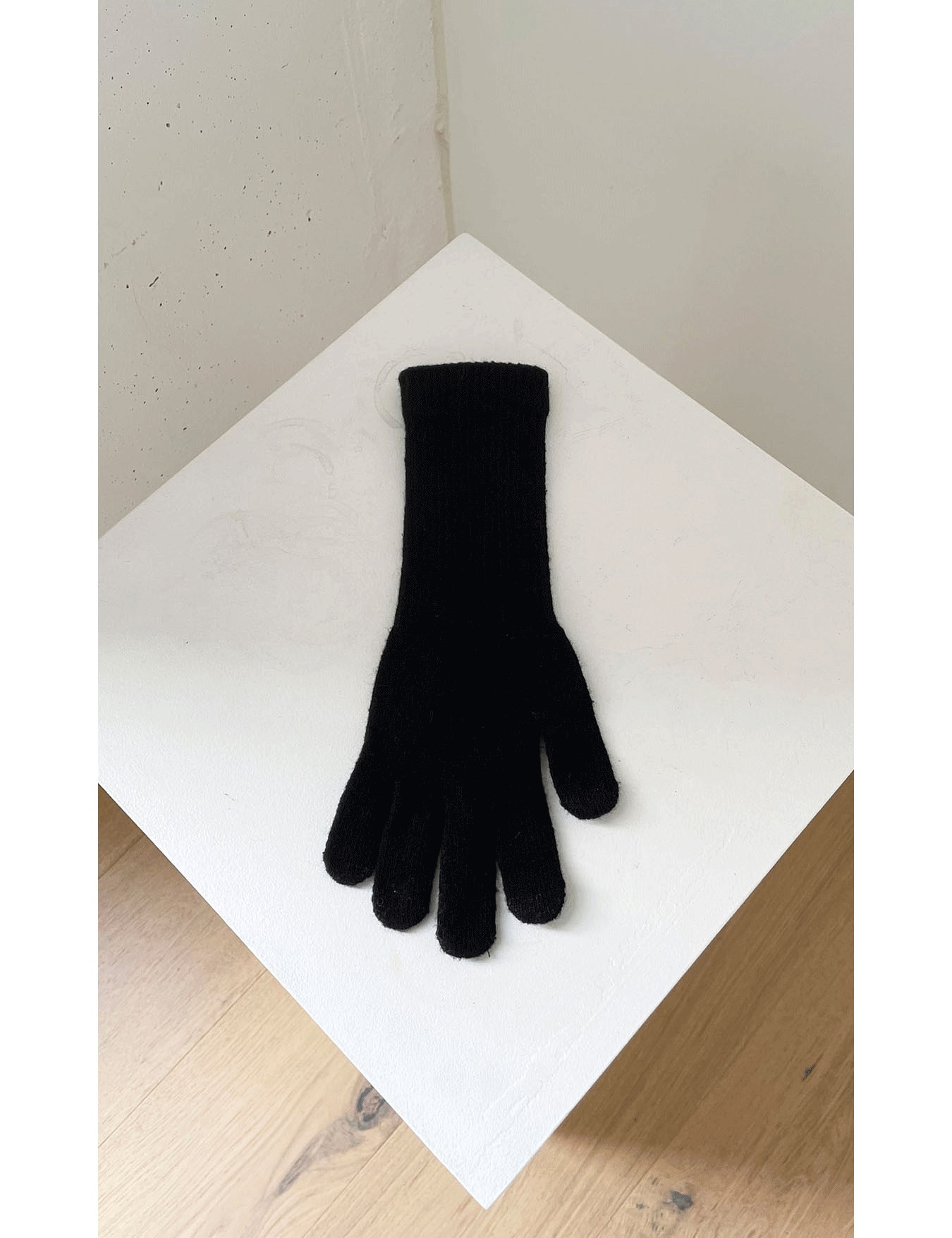 knit long gloves (2color)