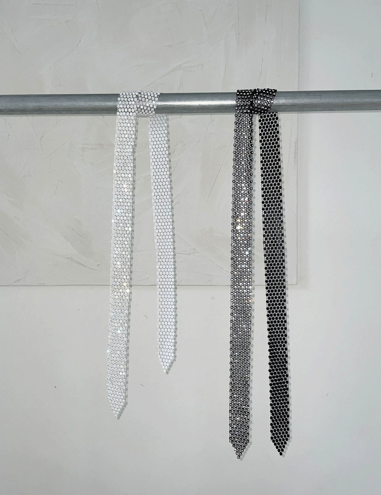 bead tie scarf (2color)