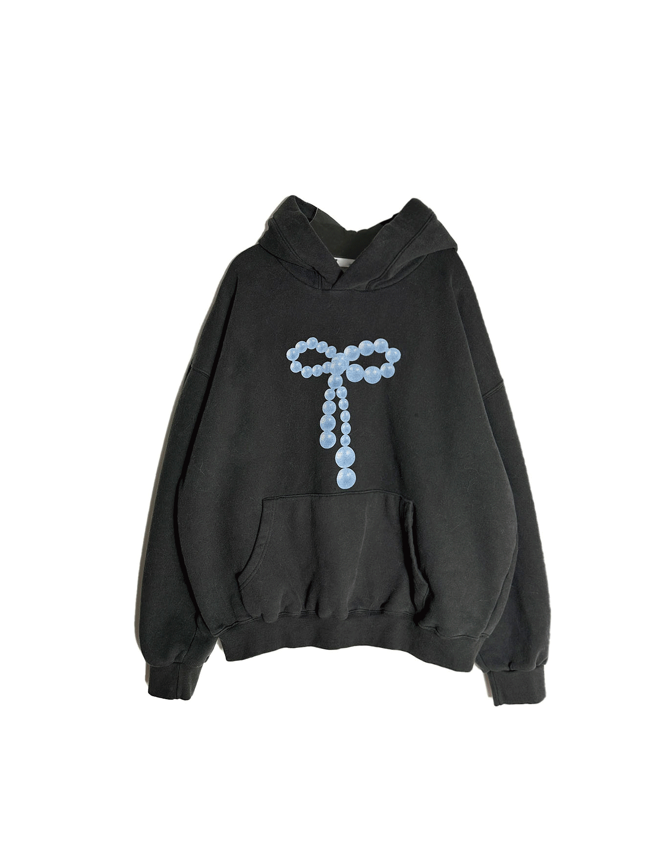 lovely ribbon hoody (2color) -양기모-