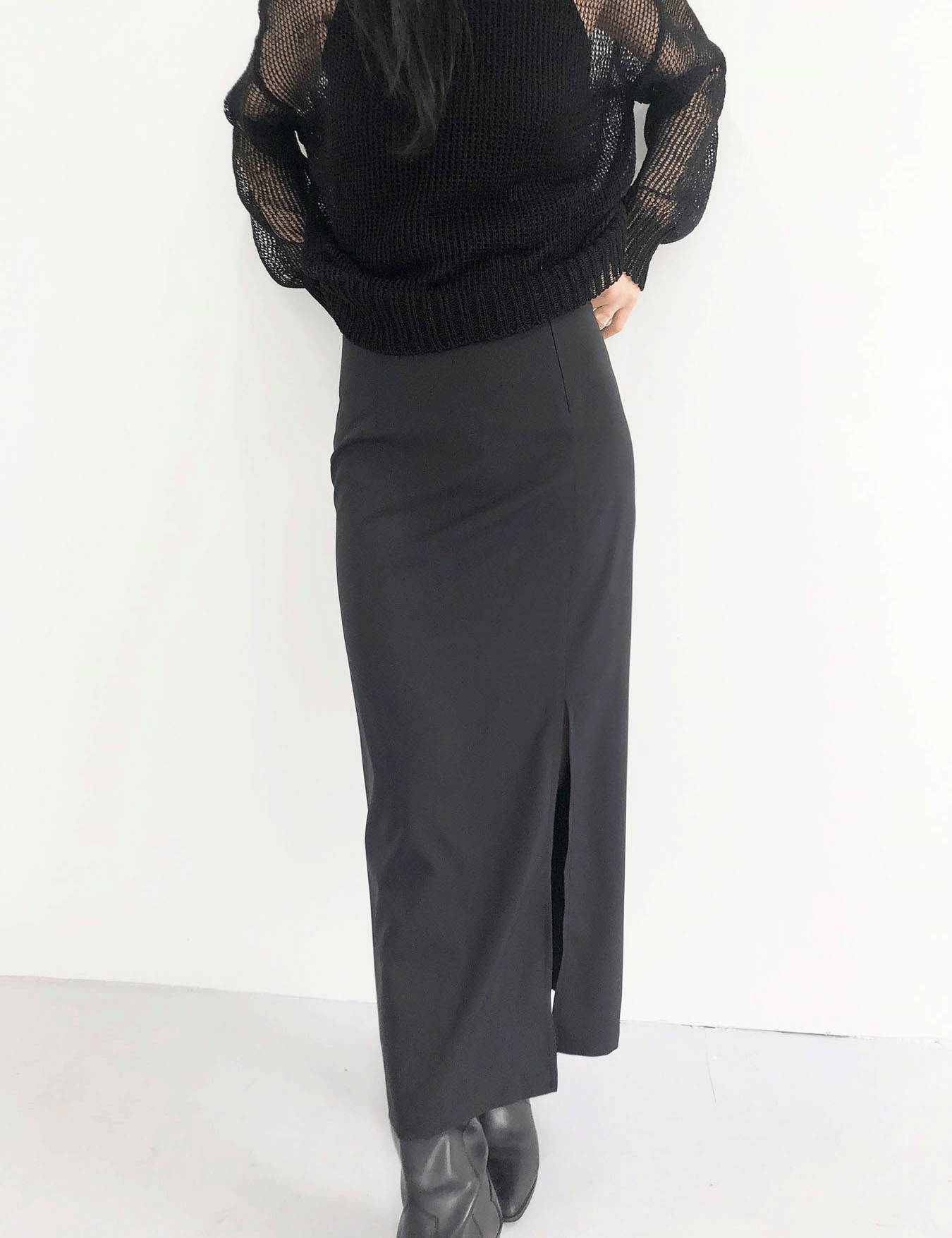 md추천 / slim slit skirt (3color)