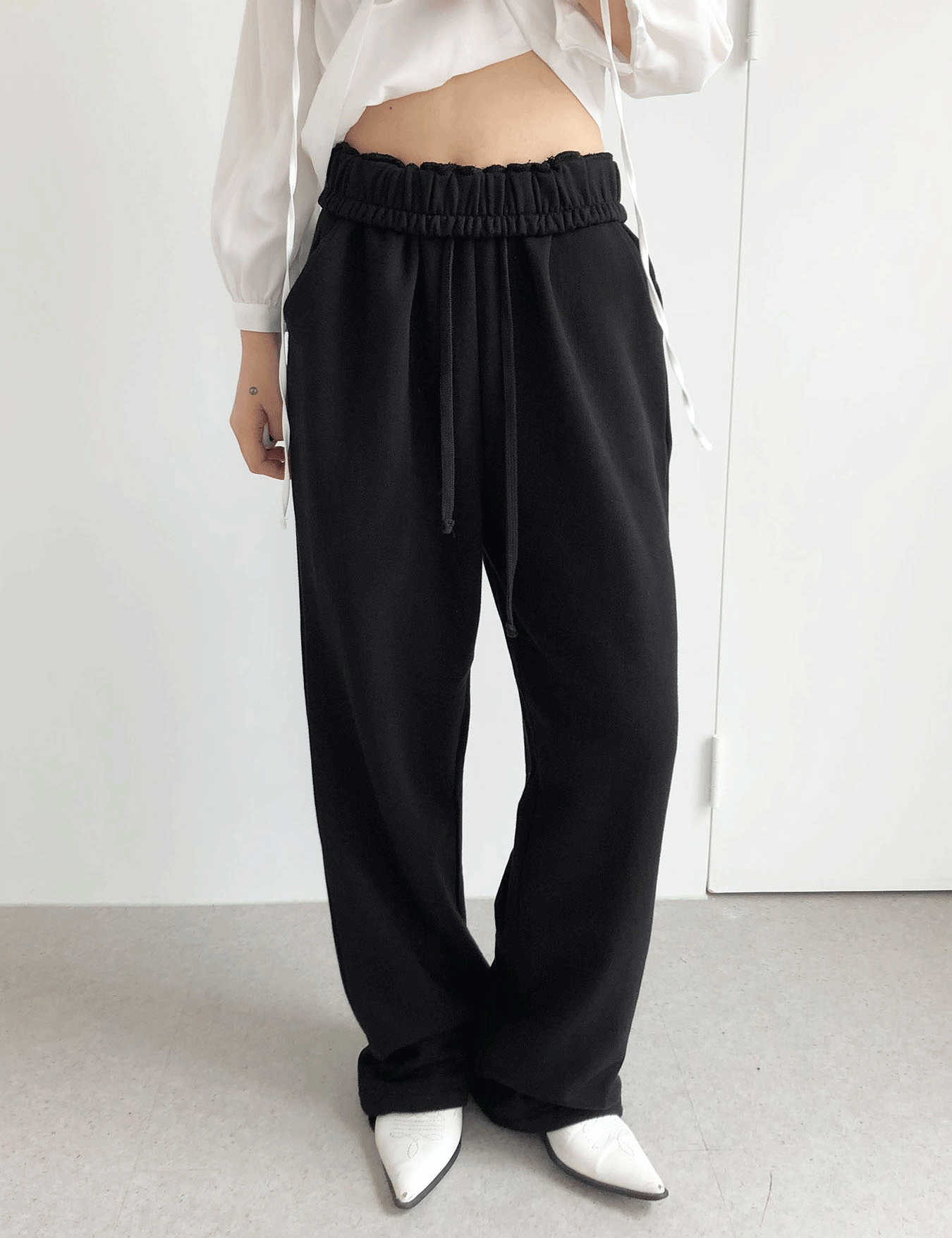 maxi training pants (black) +안감기모