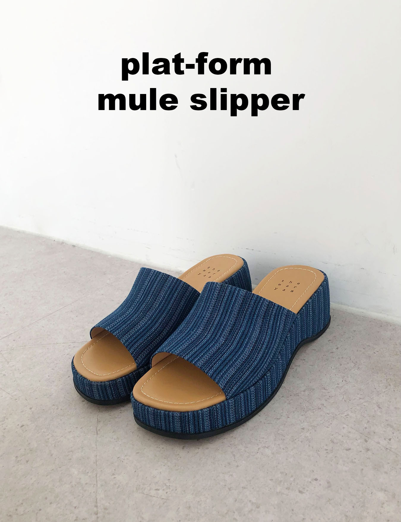 plat-form mule slipper (5color)