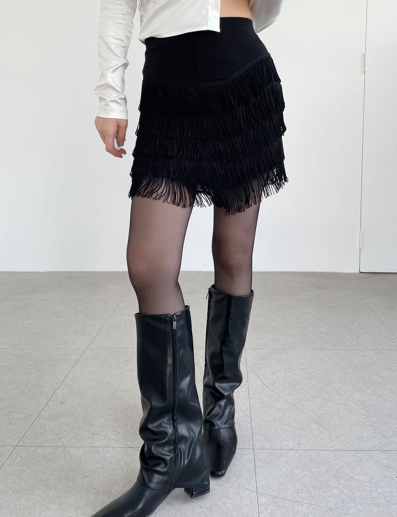 tassel span skirt (1color)