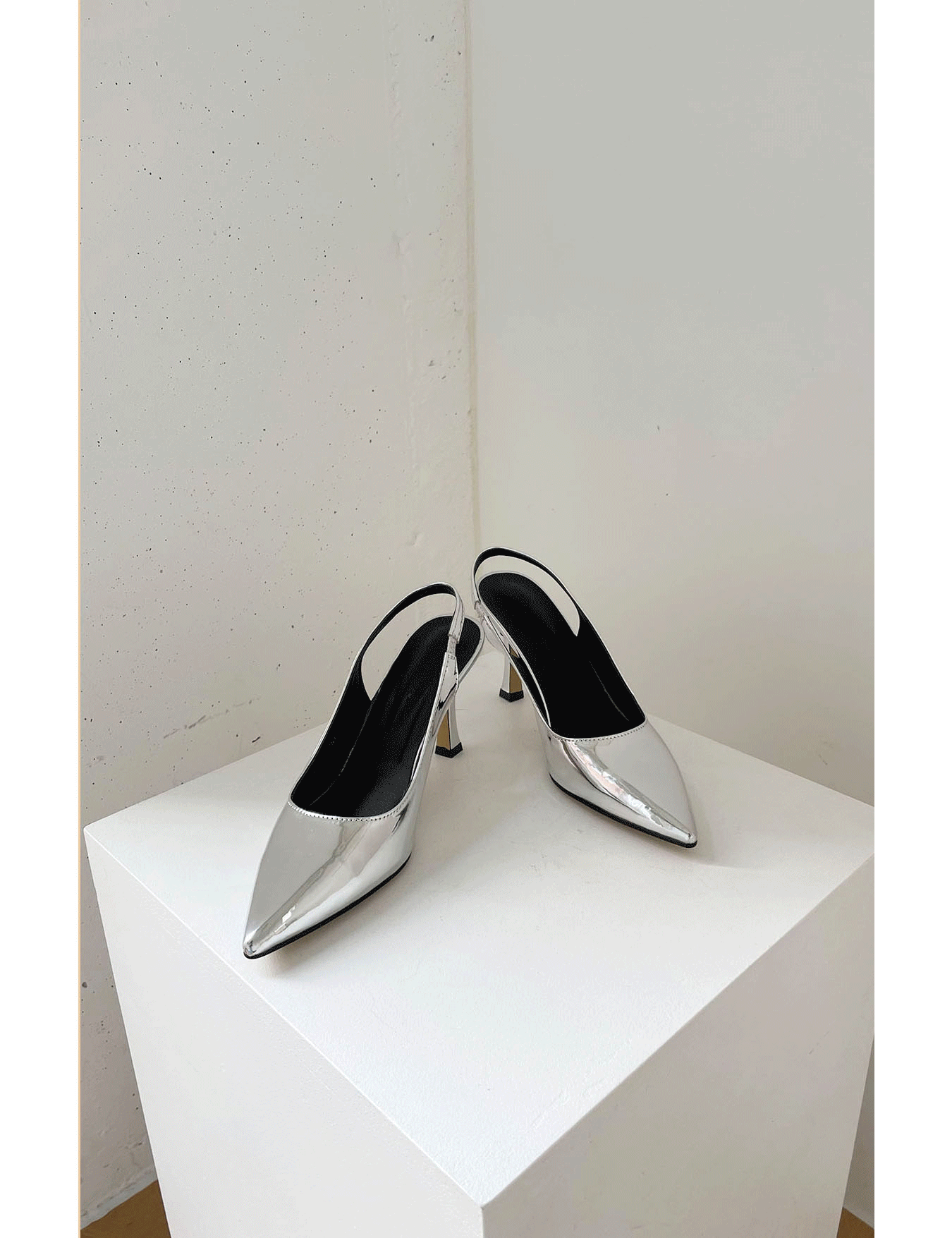 stiletto slingback heel (3color)