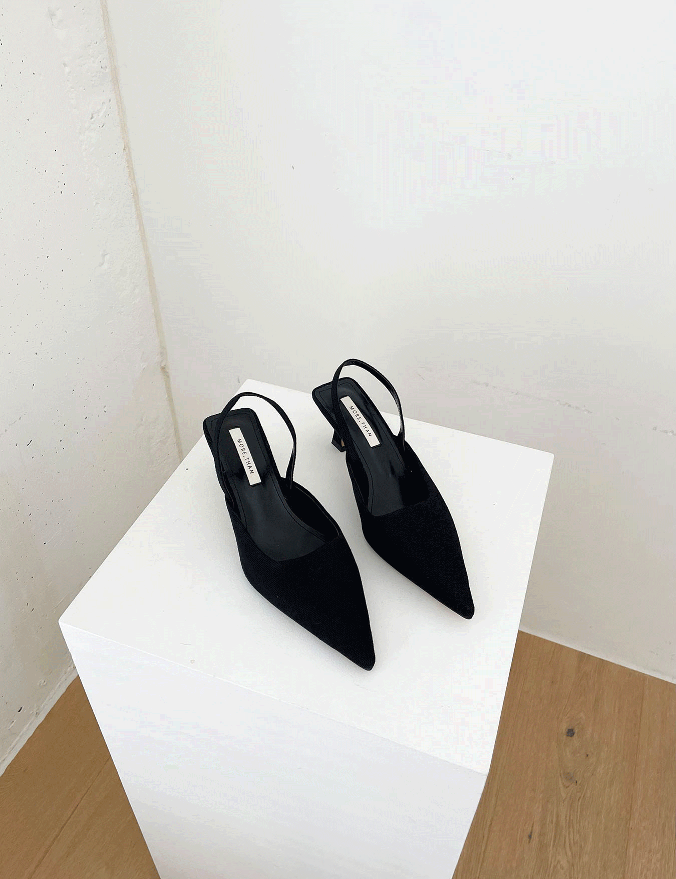 cotton slingback heel (3color)