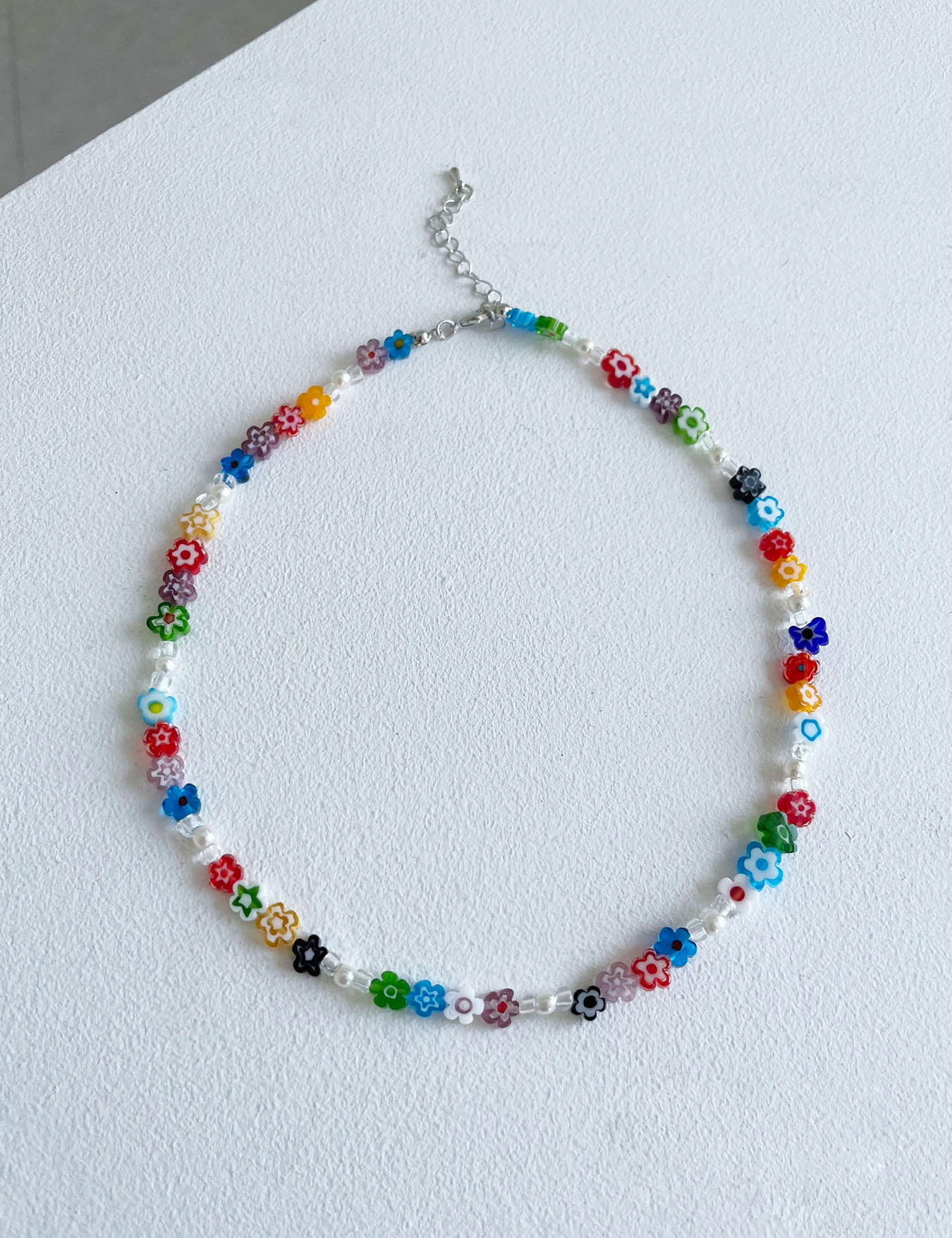 flower beads necklace